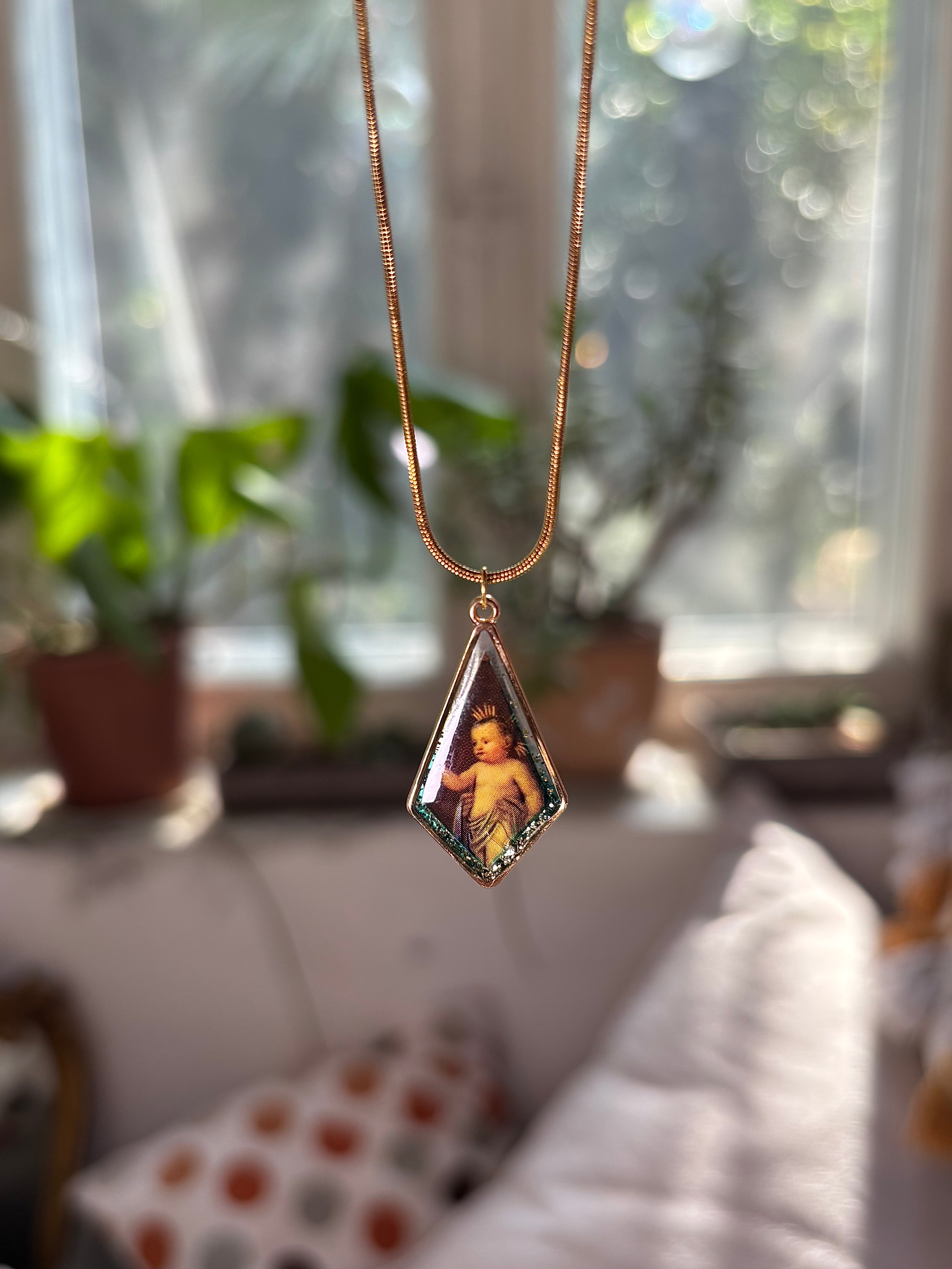 Collana con ciondolo - Baby Gesù