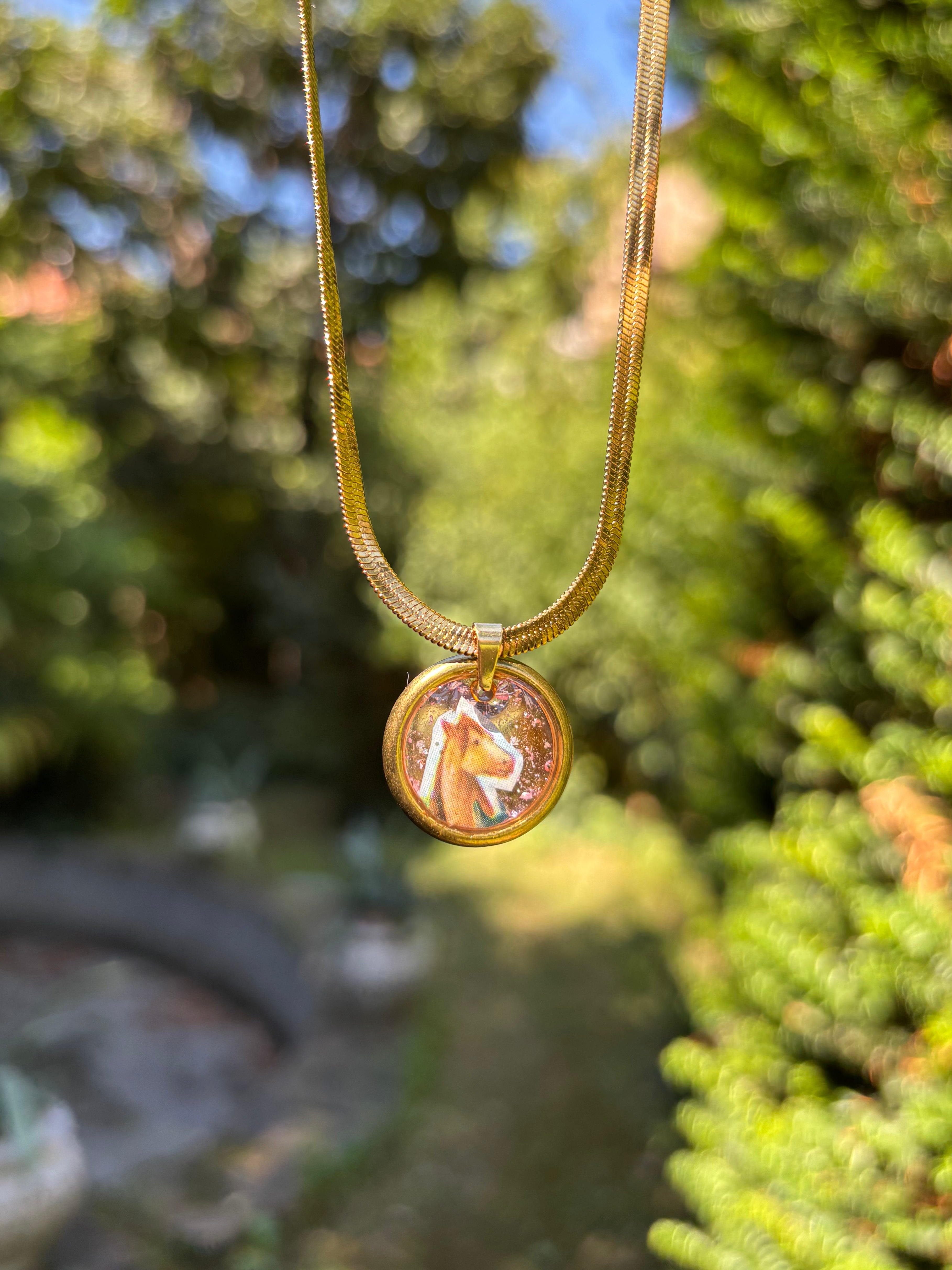 Collana con ciondolo - Cavallo
