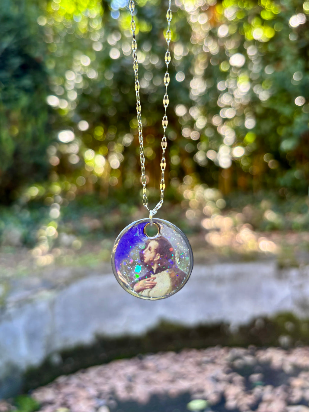 Collana con ciondolo - Prete Glitter