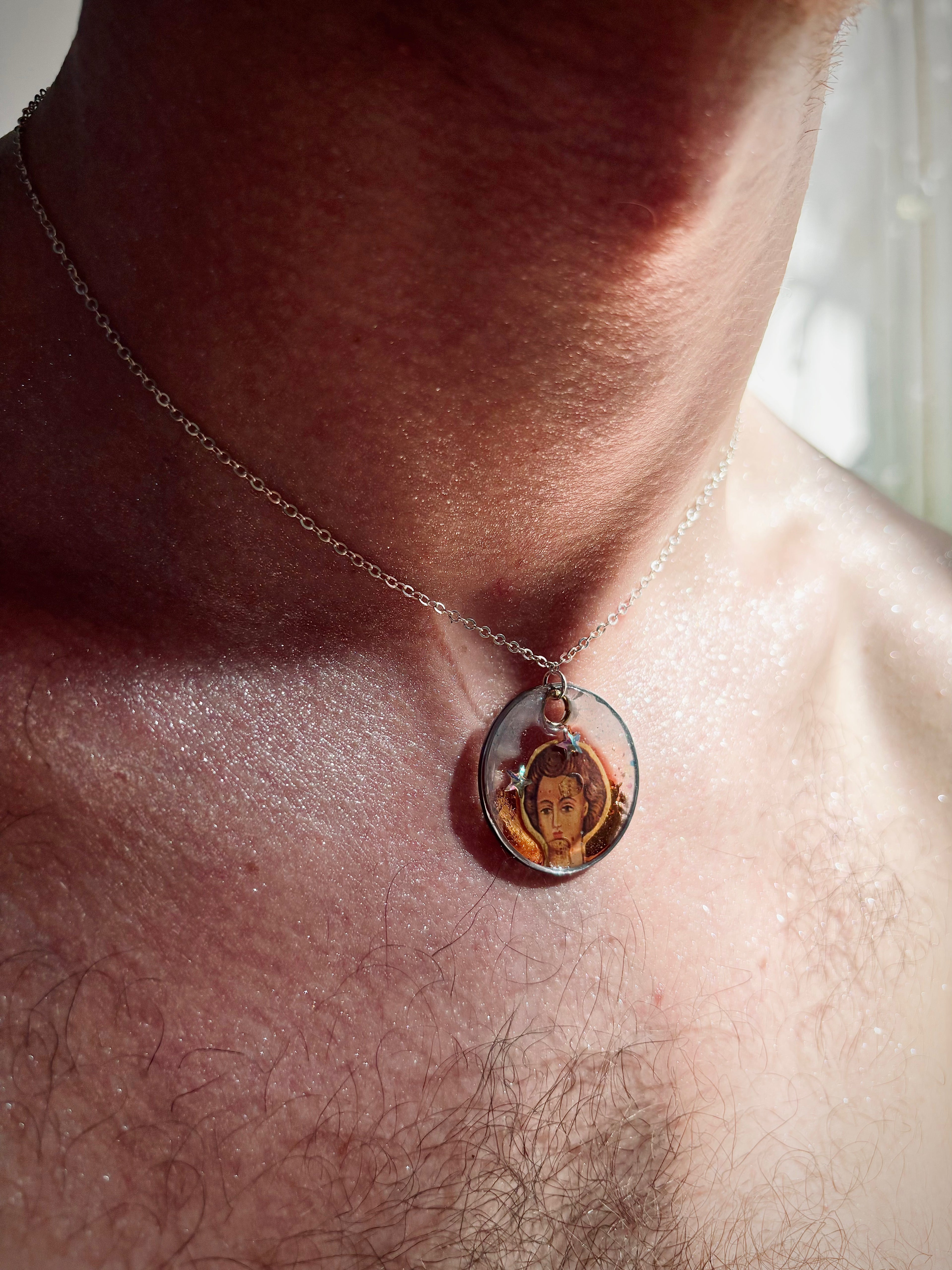 Collana con ciondolo - Gesù Bizantino