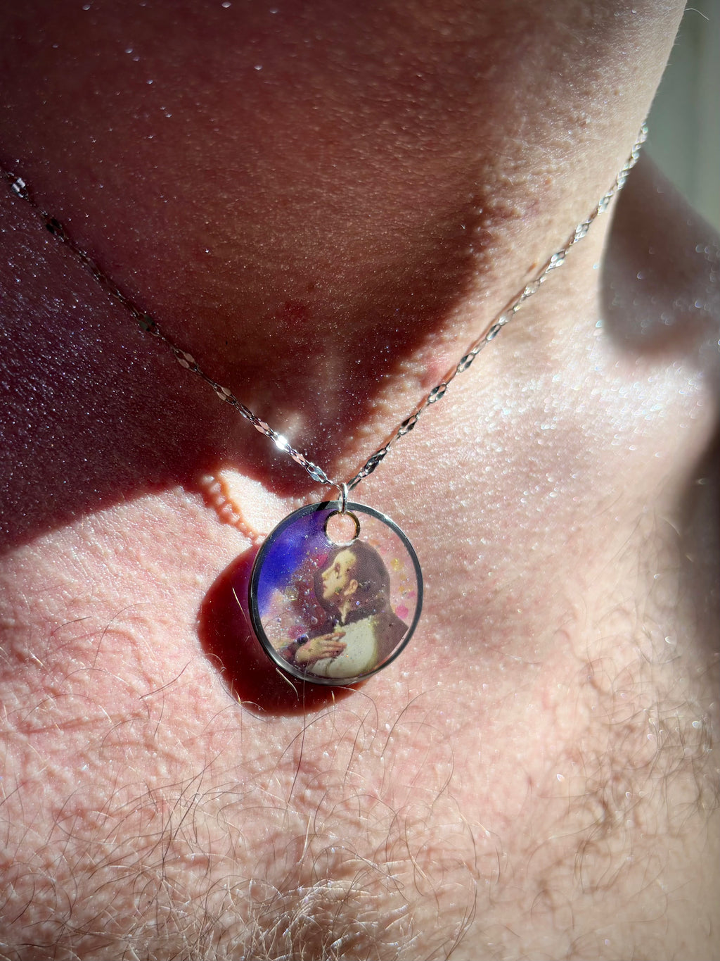 Collana con ciondolo - Prete Glitter