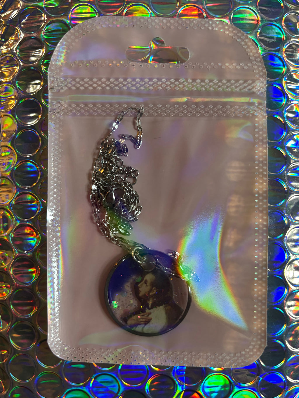 Collana con ciondolo - Prete Glitter