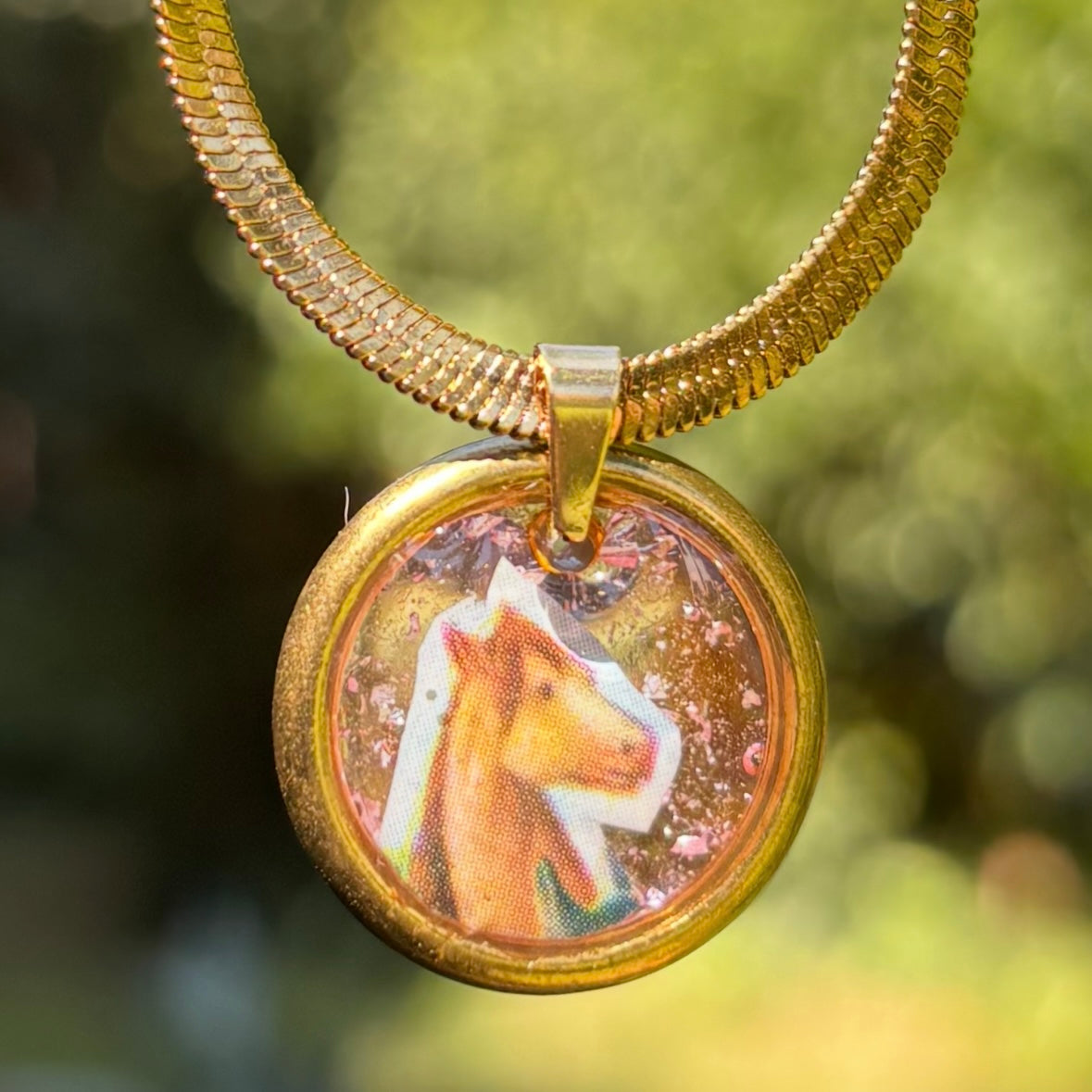 Collana con ciondolo - Cavallo