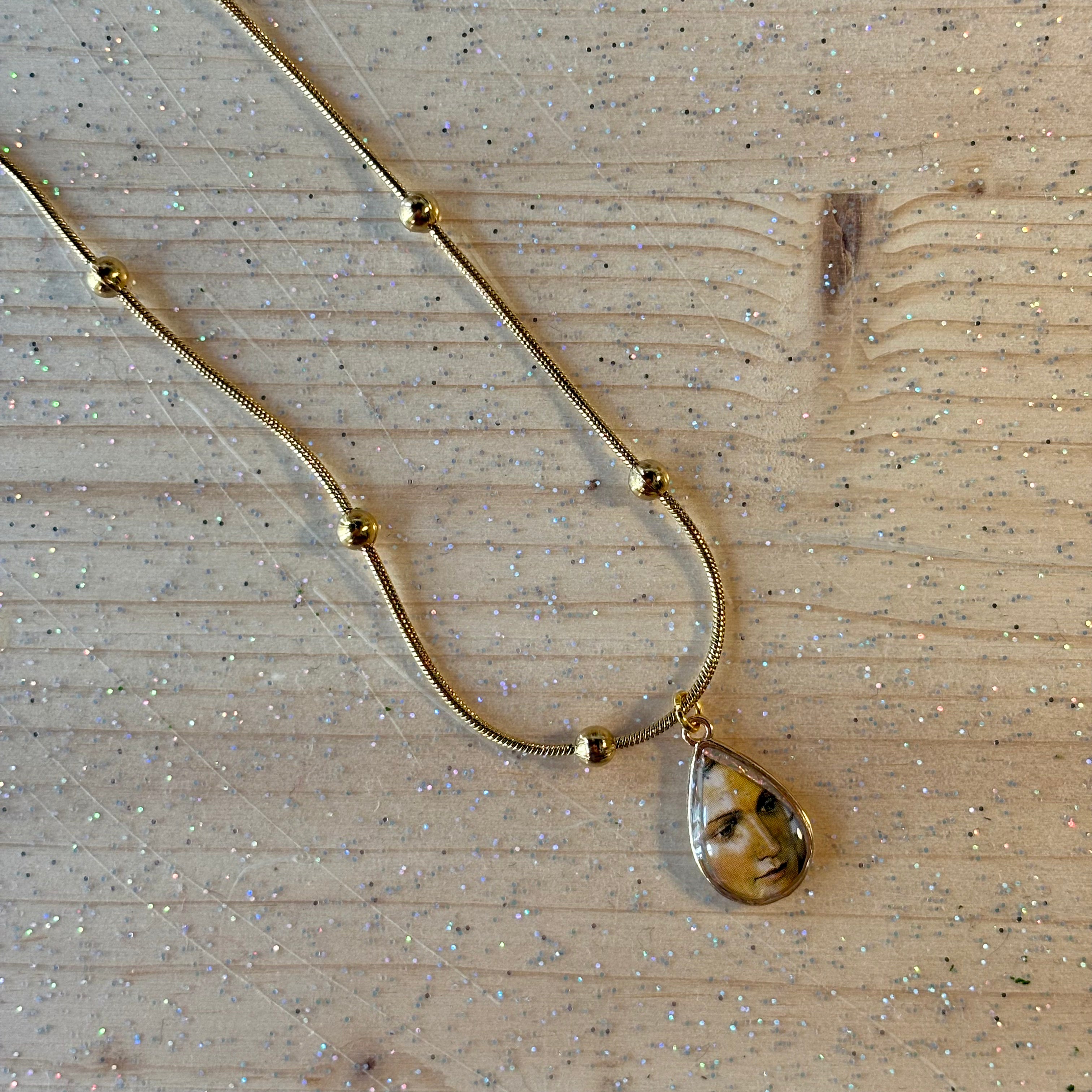 Collana con ciondolo - Sant Antonio Di Padova Ligneo