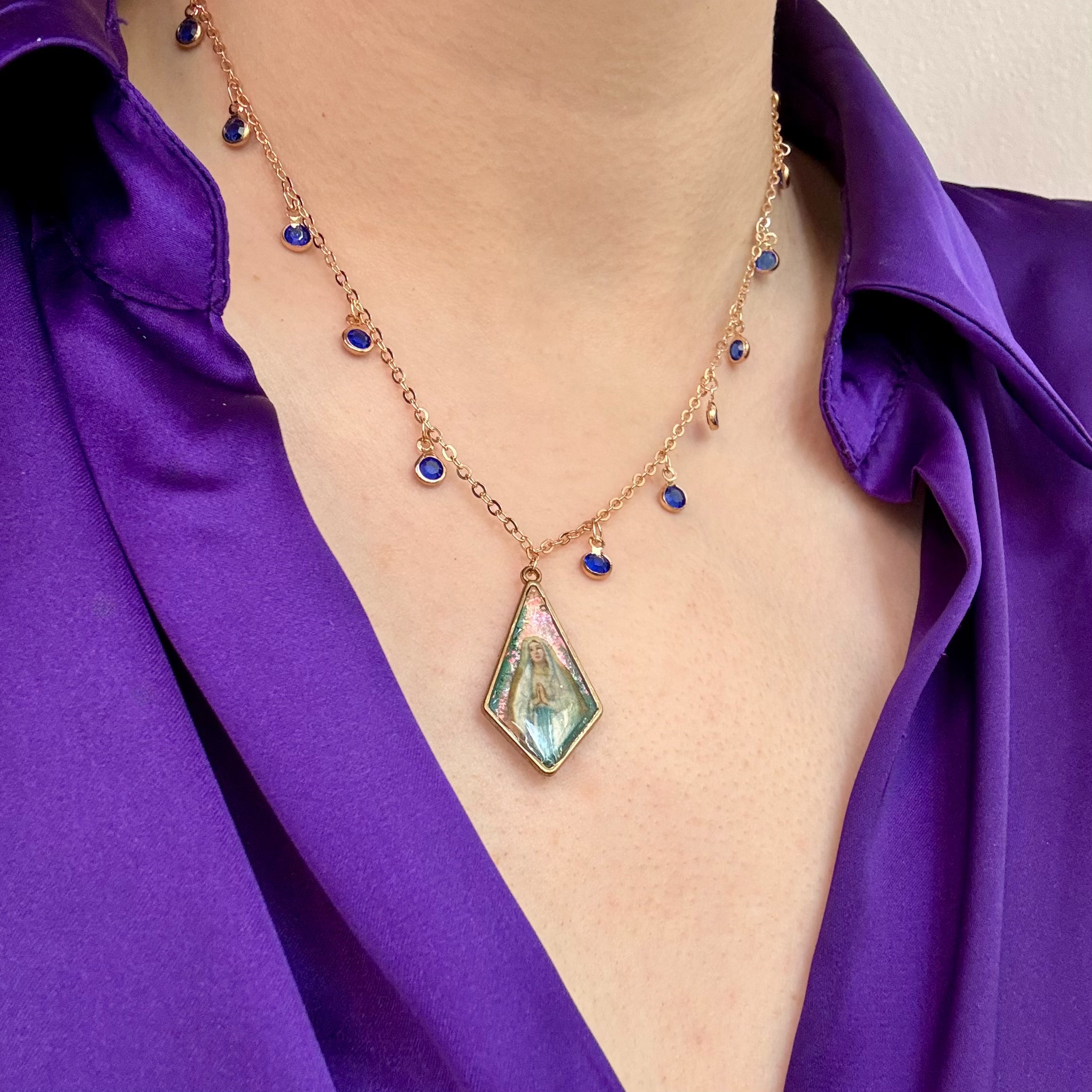 Collana con ciondolo - Ave Maria