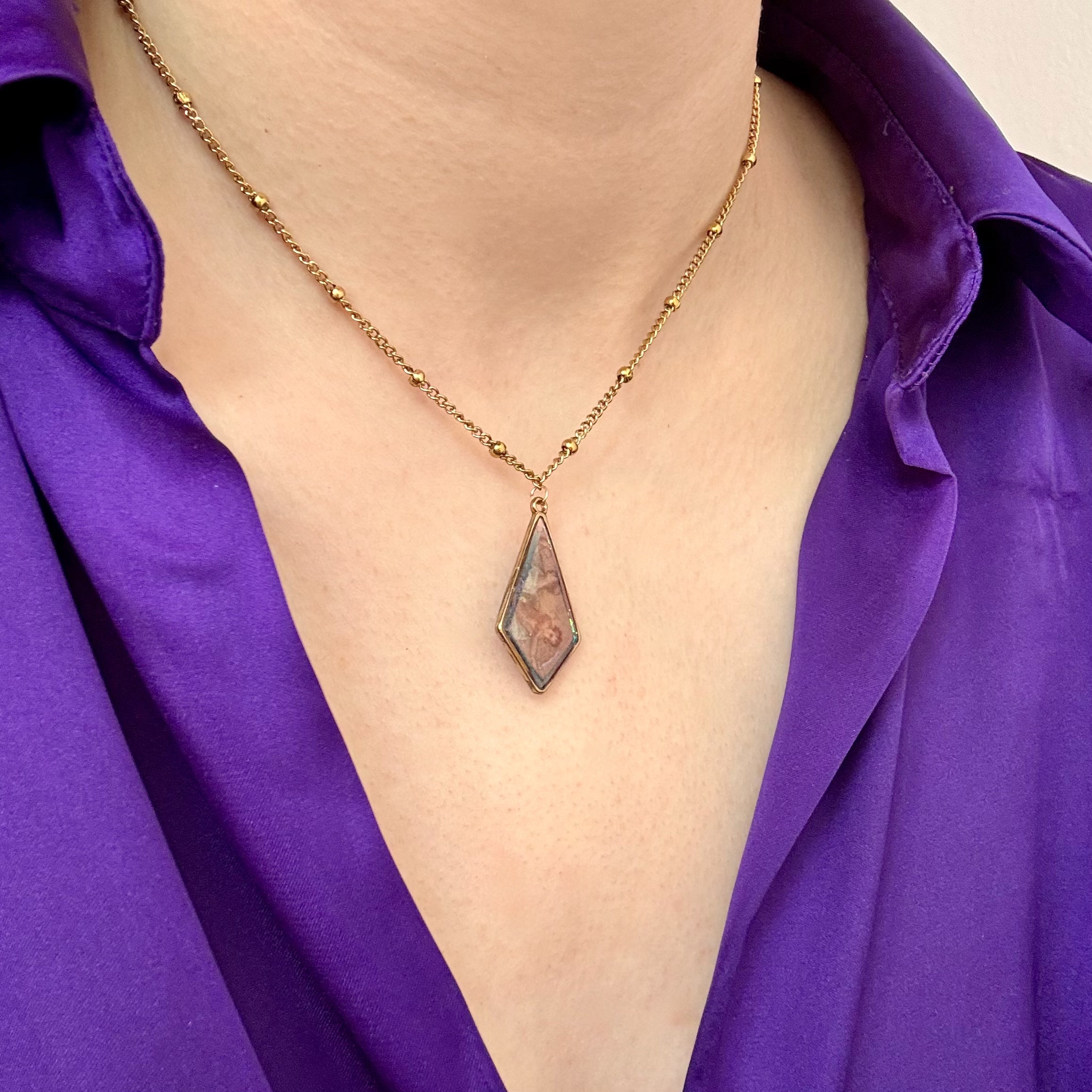 Collana con ciondolo - Faded Eurosia