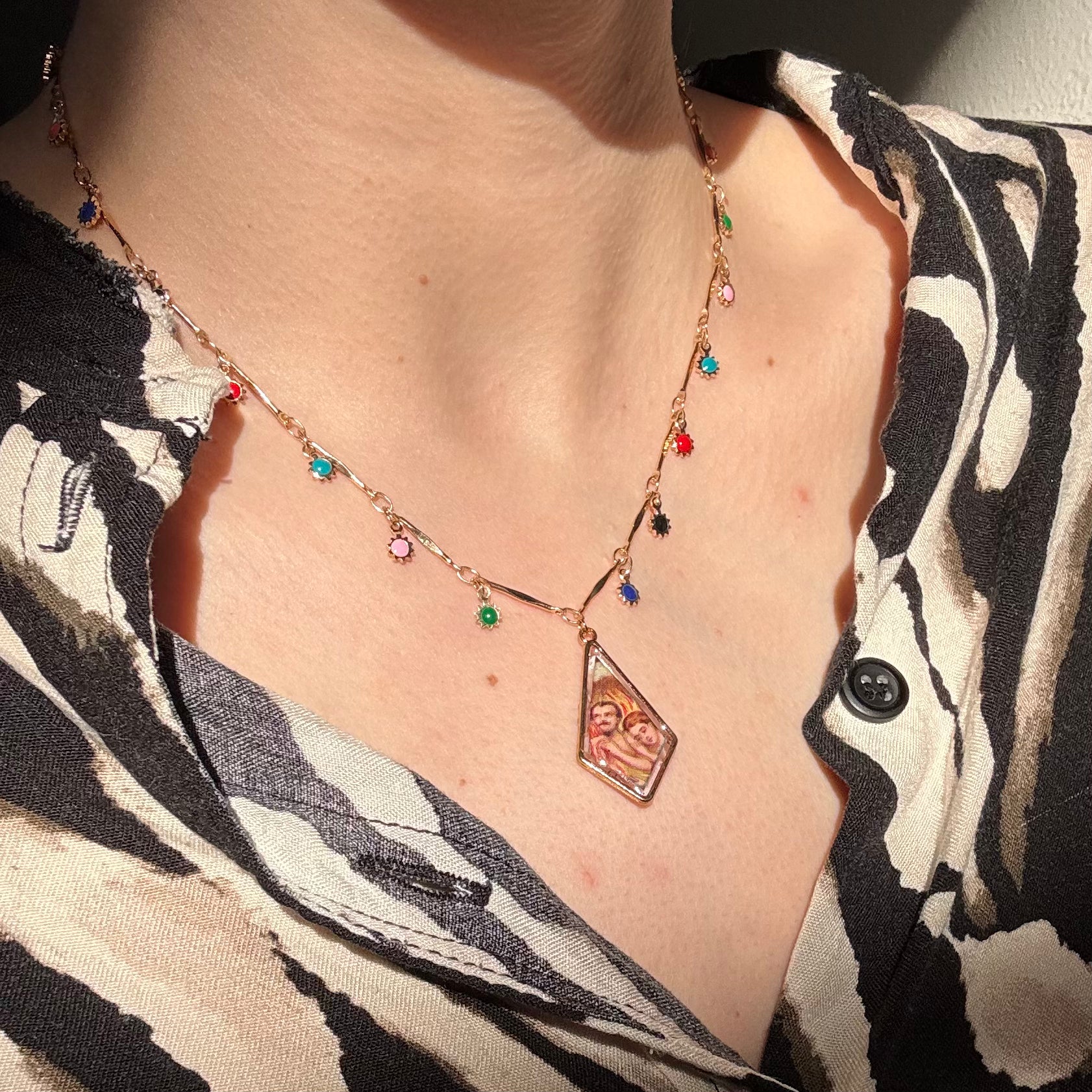 Collana con ciondolo - Nelle Fiamme