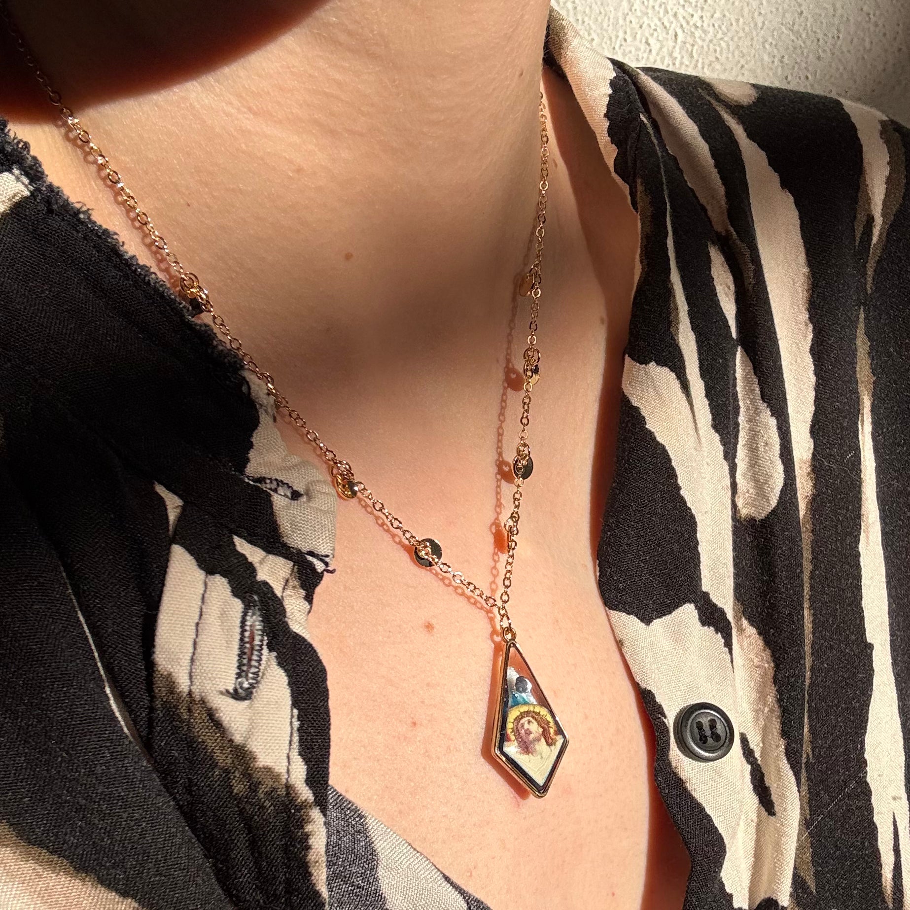 Collana con ciondolo - Agua Azul