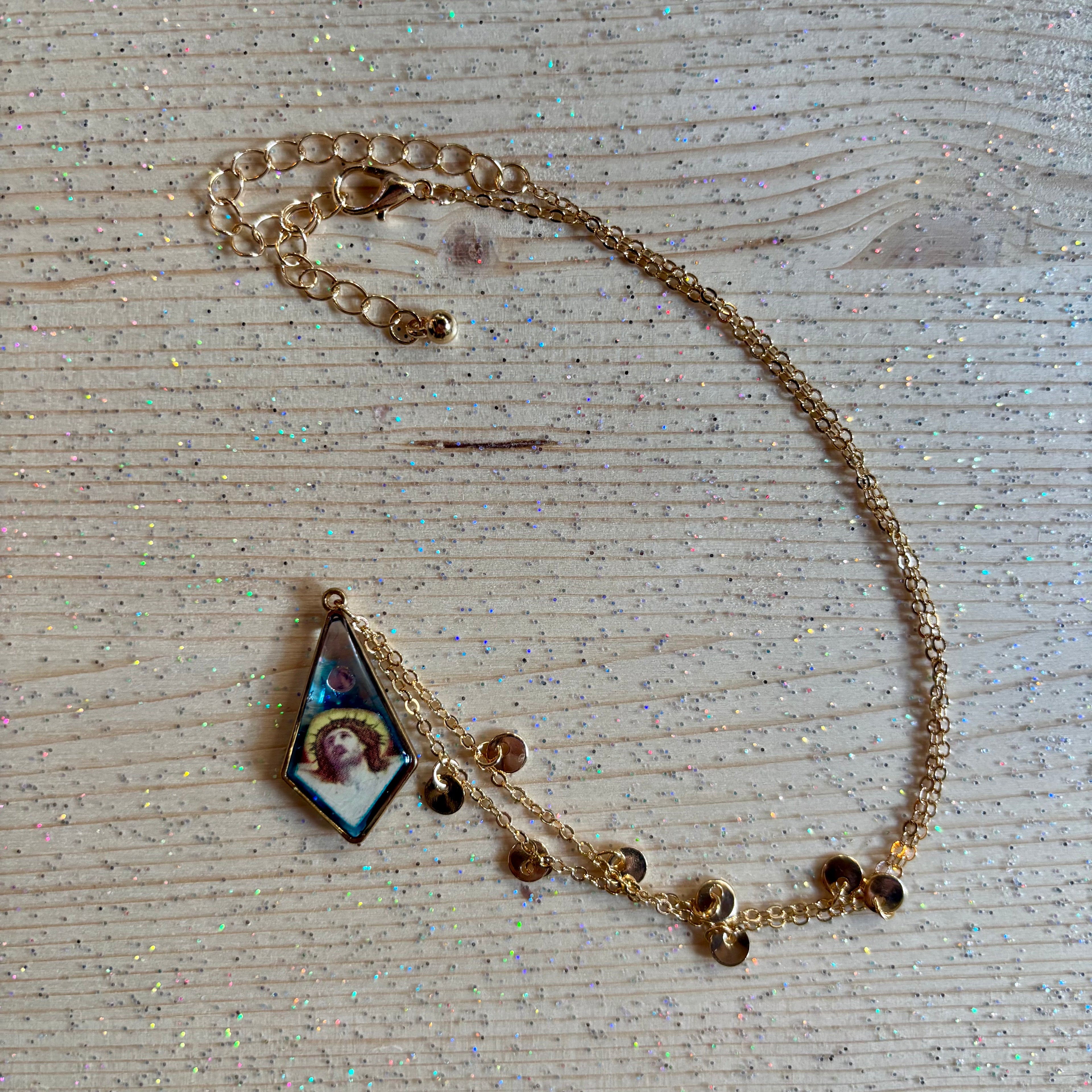 Collana con ciondolo - Agua Azul