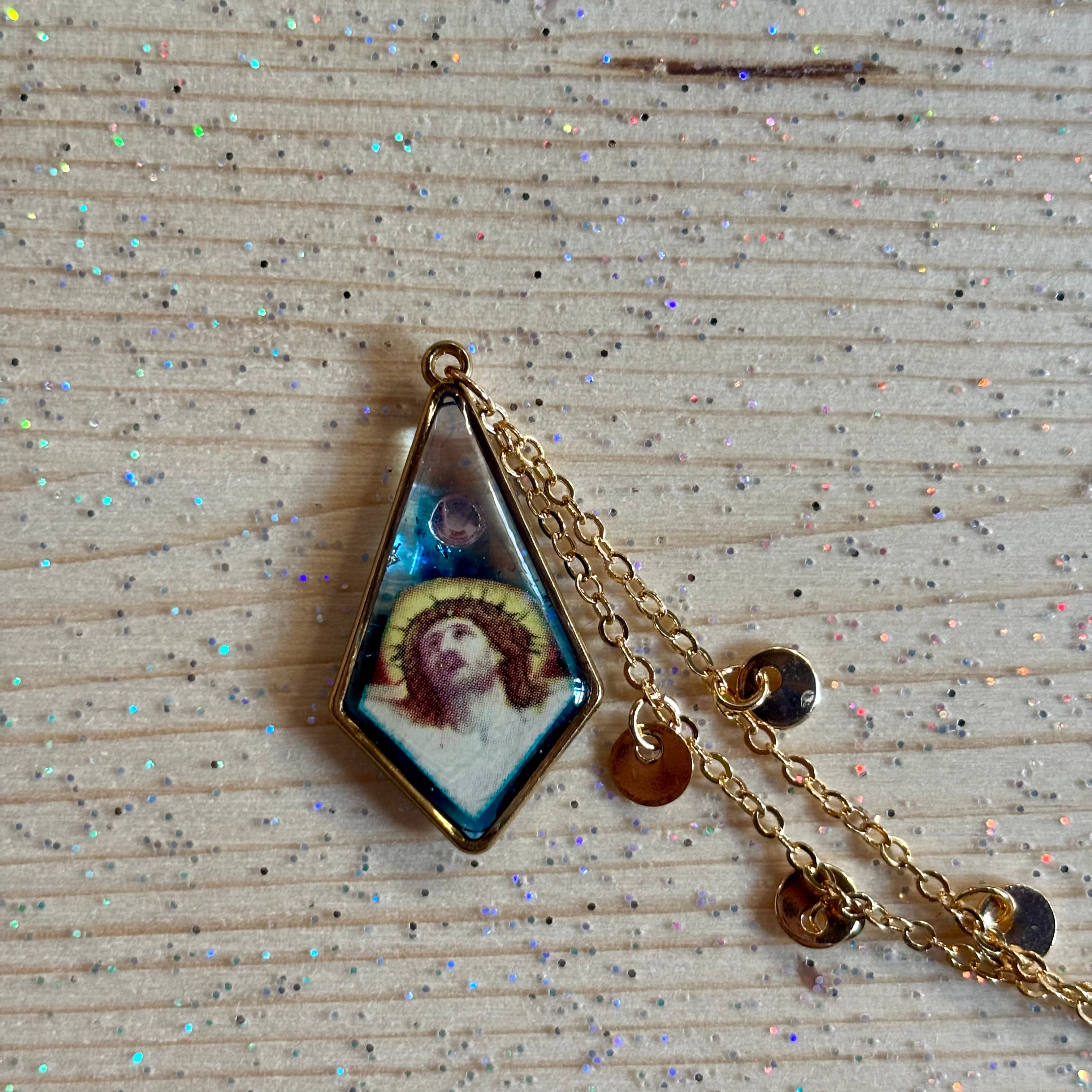 Collana con ciondolo - Agua Azul