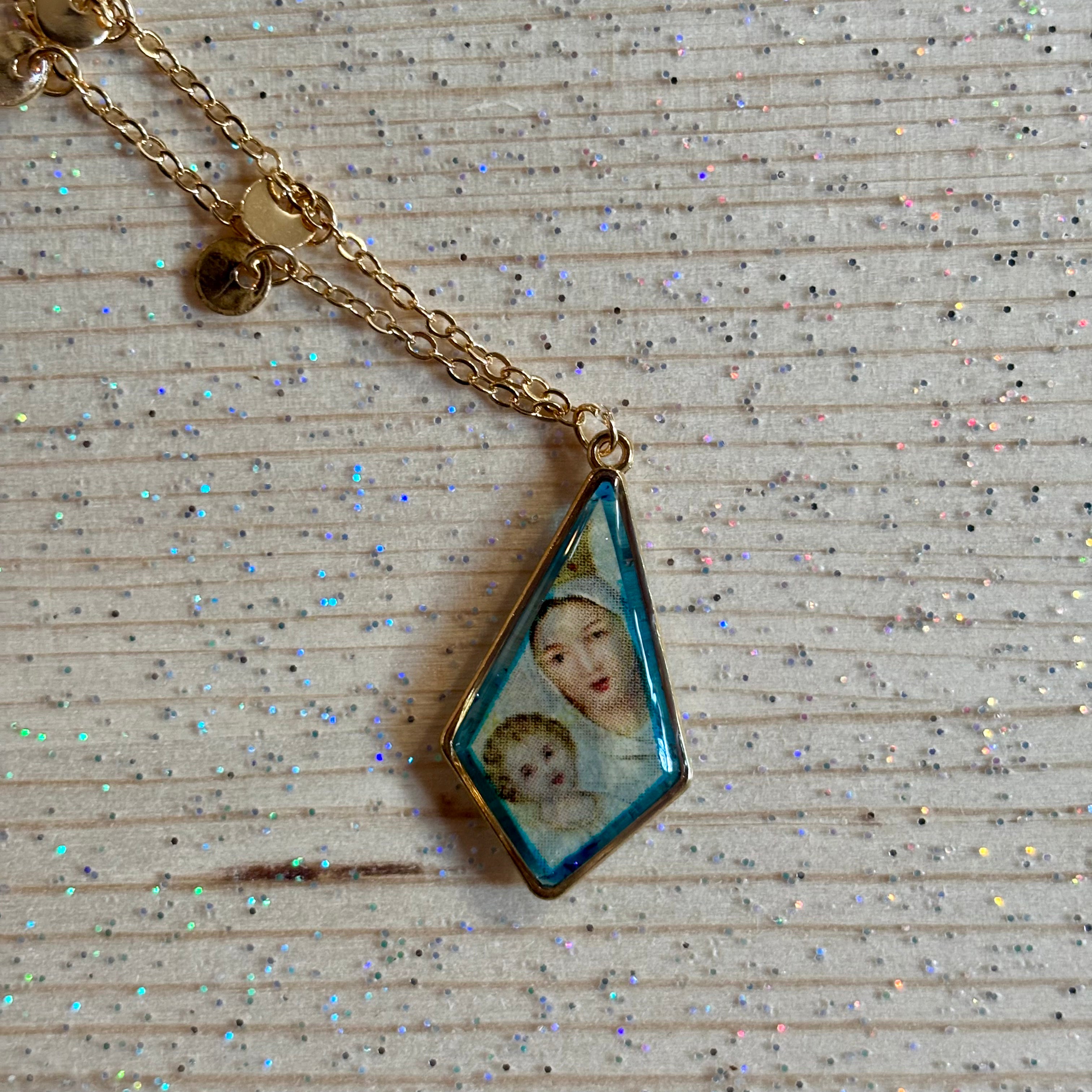 Collana con ciondolo - Madre e Figlio