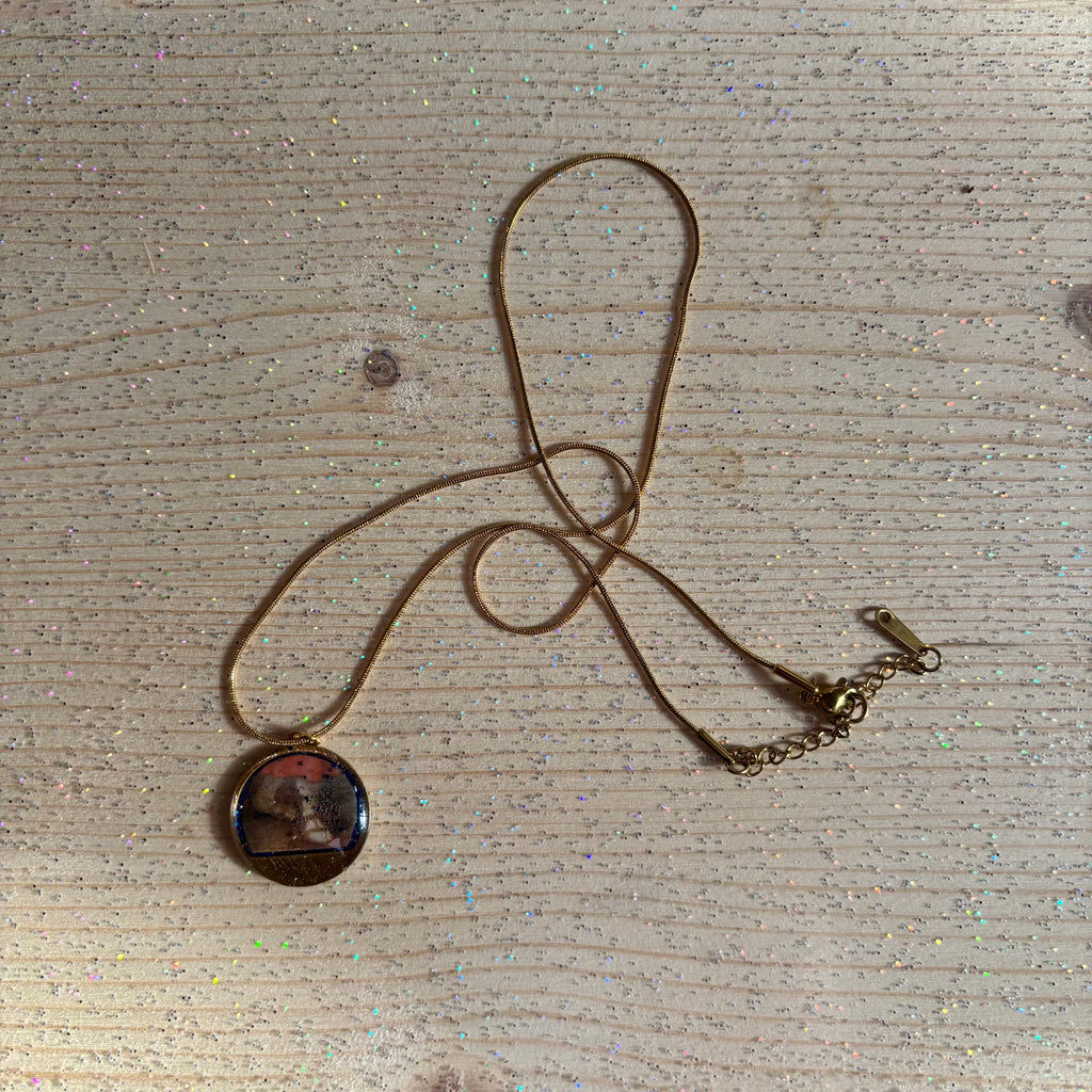 Collana con ciondolo - Sandalo Blu