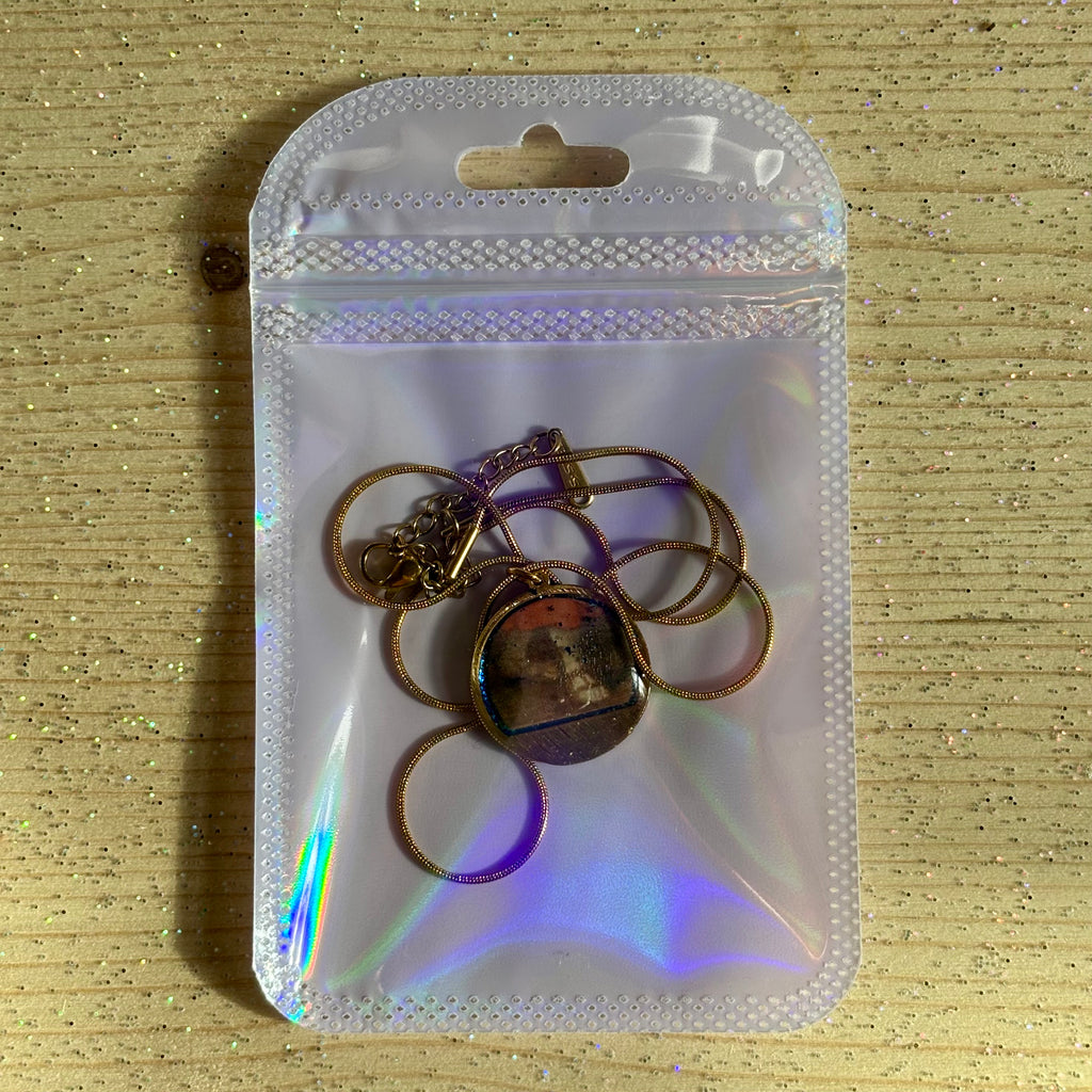 Collana con ciondolo - Sandalo Blu