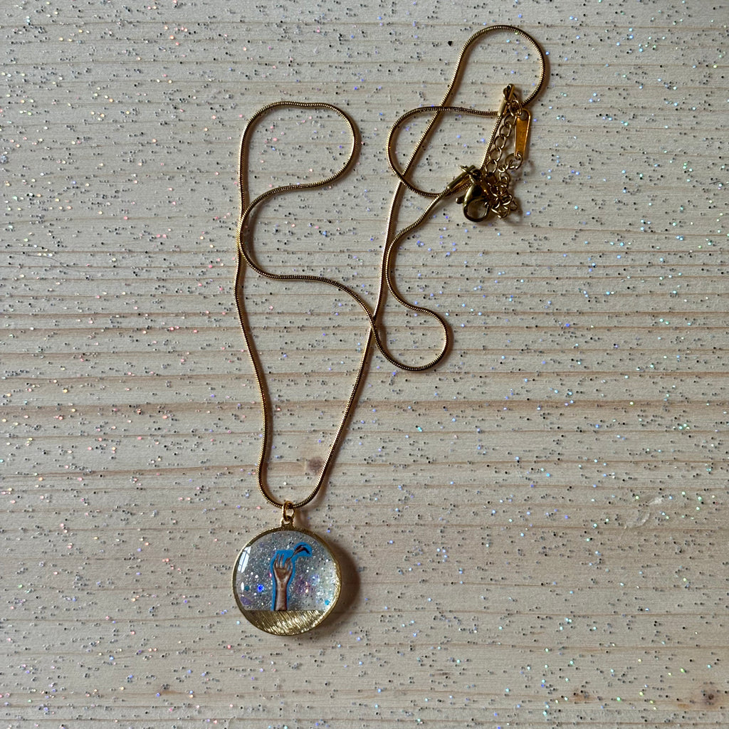 Collana con ciondolo - Una Piuma