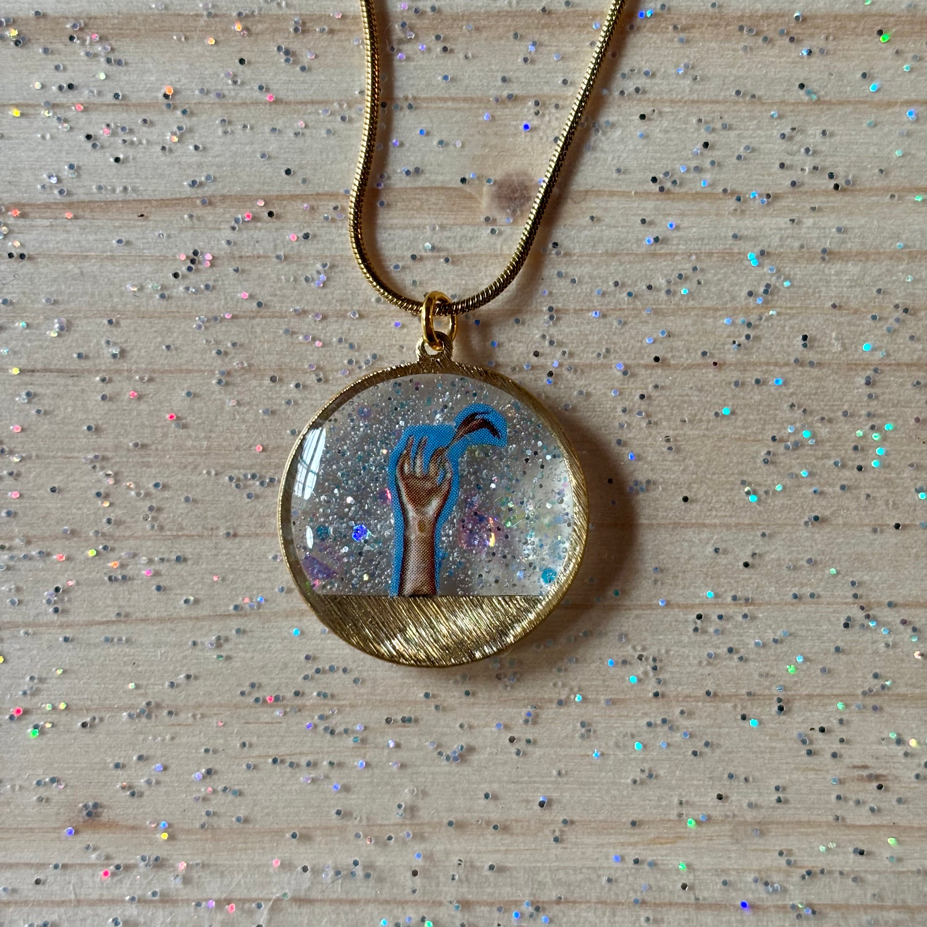 Collana con ciondolo - Una Piuma