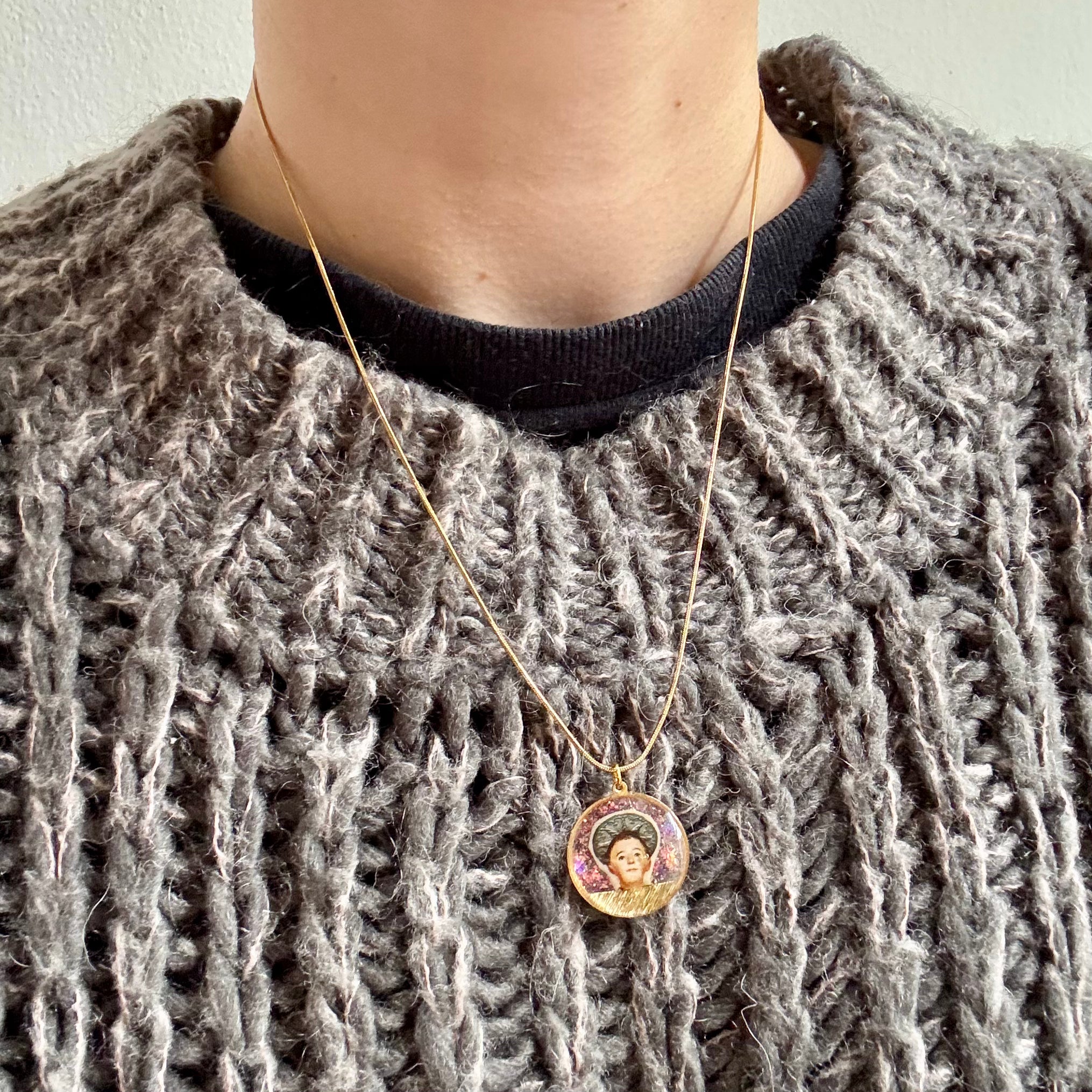 Collana con ciondolo - Santo Stefano Protomartire