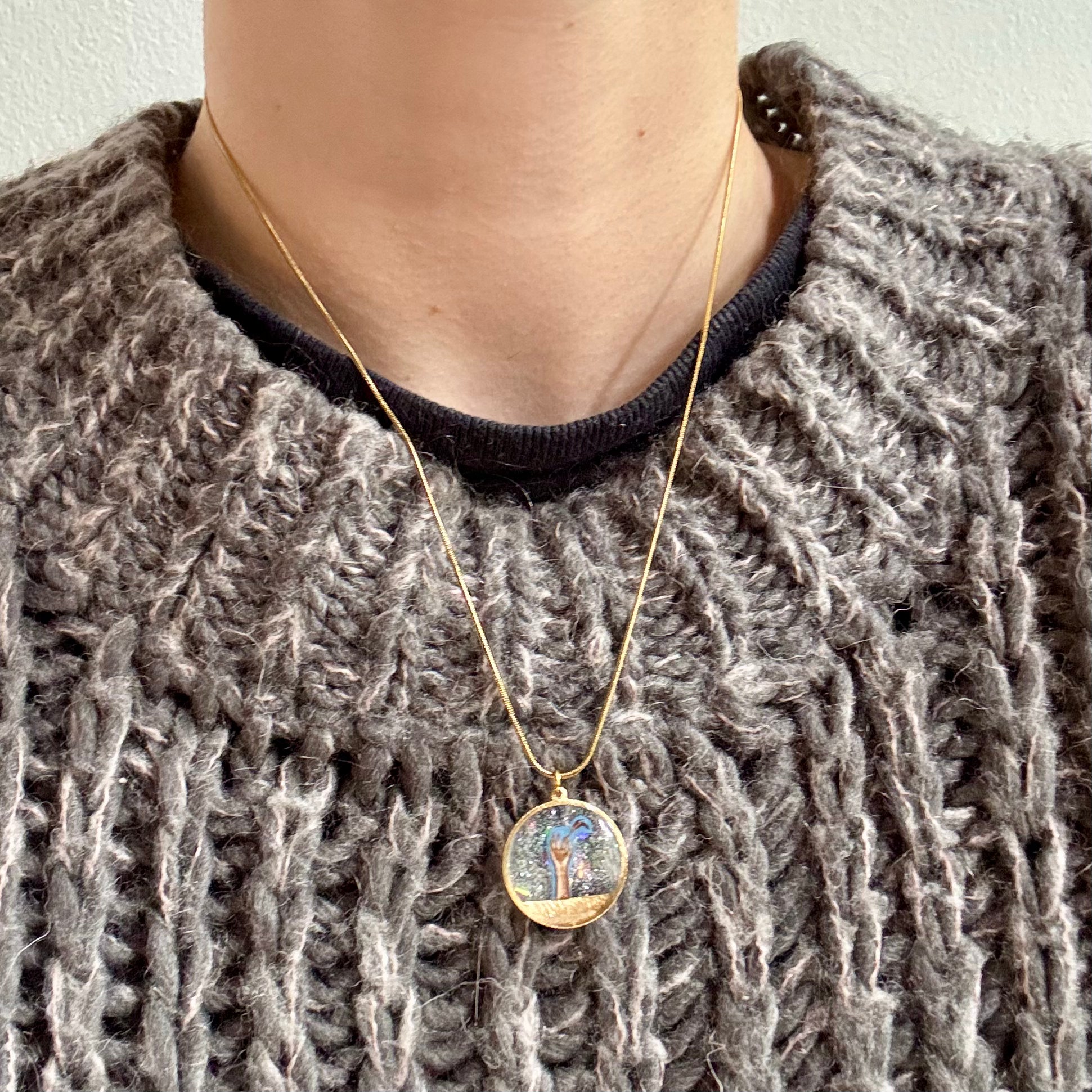 Collana con ciondolo - Una Piuma